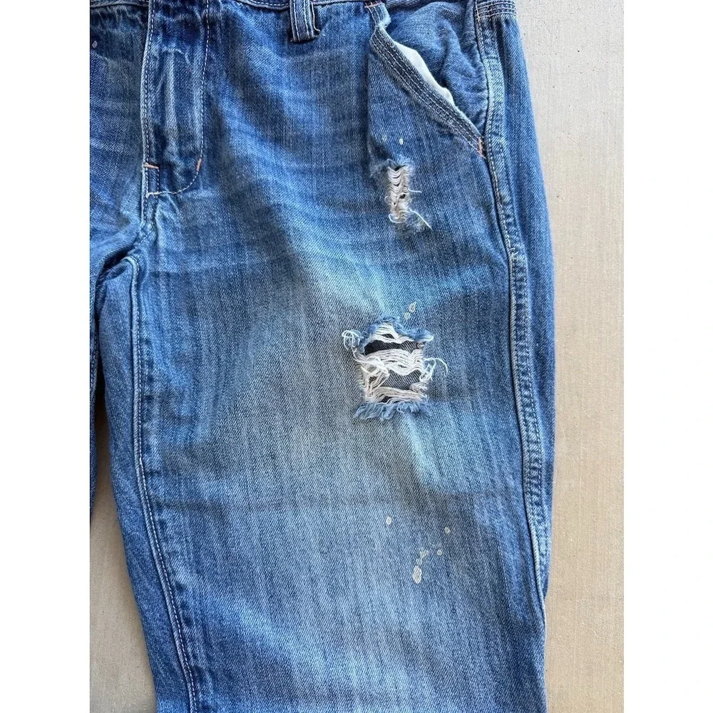 American Eagle Boy Fit Jeans Size 8 Reg Low Rise Bootcut Y2K Style